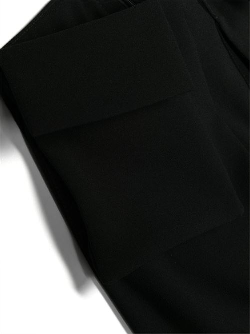PANTALONE CROPPED CON TASCHE E CHARM GA85 NERO ELISABETTA FRANCHI La Mia Bambina | EFPA200 0 GA085/N000